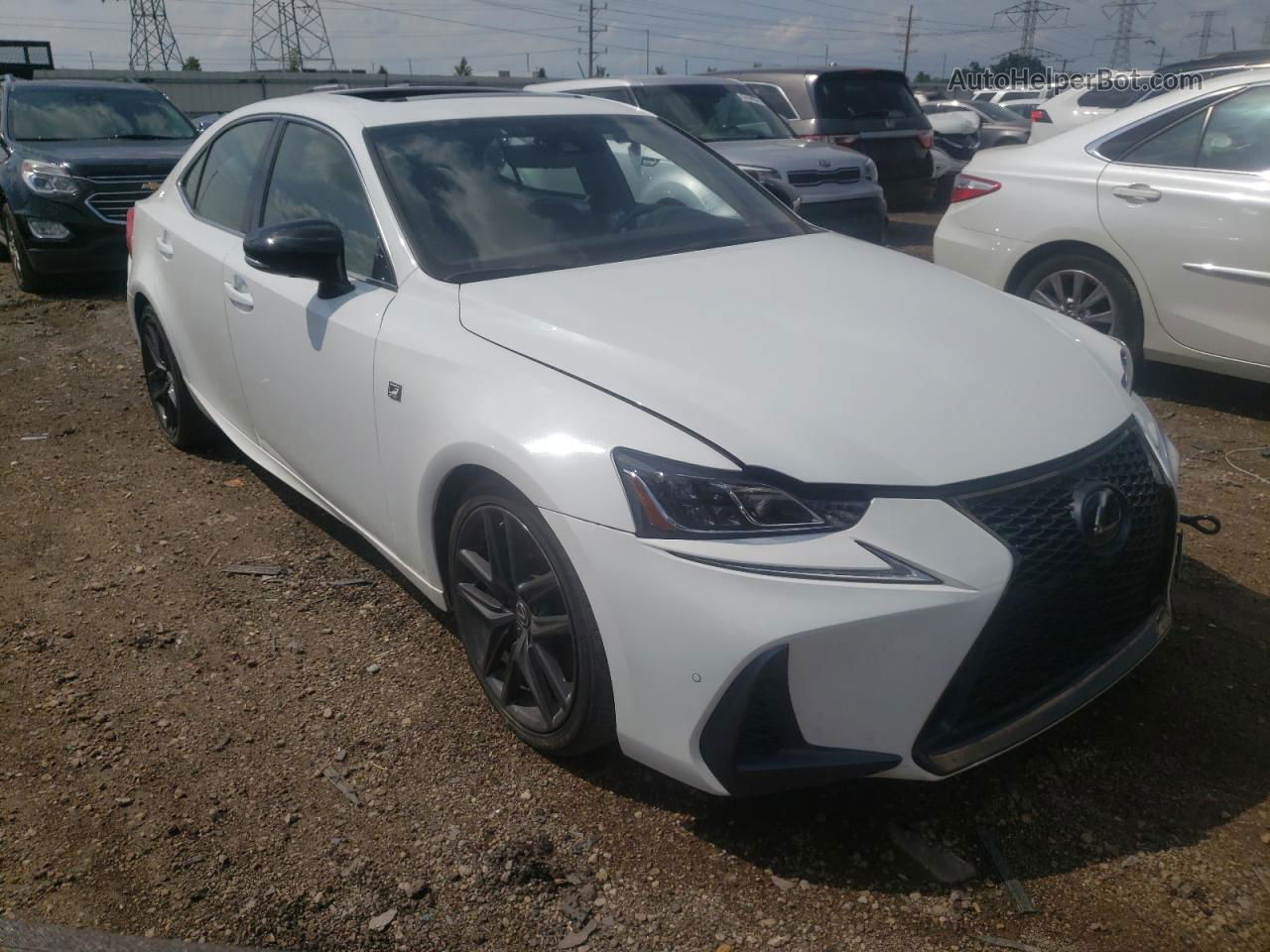 2020 Lexus Is 300 F-sport White vin: JTHG81F25L5041901