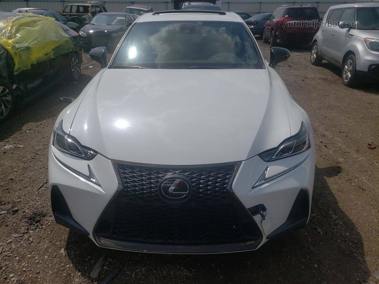 2020 Lexus Is 300 F-sport White vin: JTHG81F25L5041901