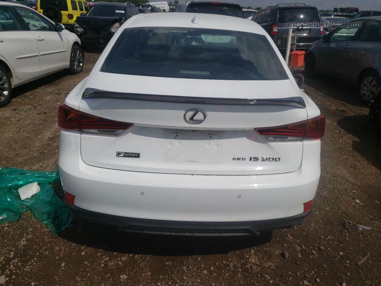 2020 Lexus Is 300 F-sport White vin: JTHG81F25L5041901