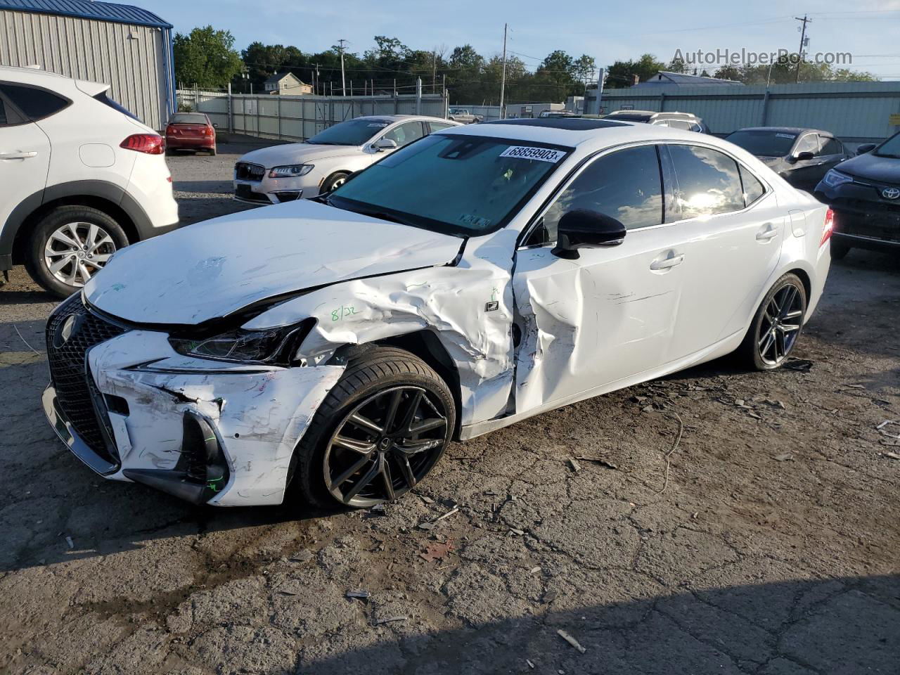 2020 Lexus Is 300 F-sport White vin: JTHG81F29L5042596