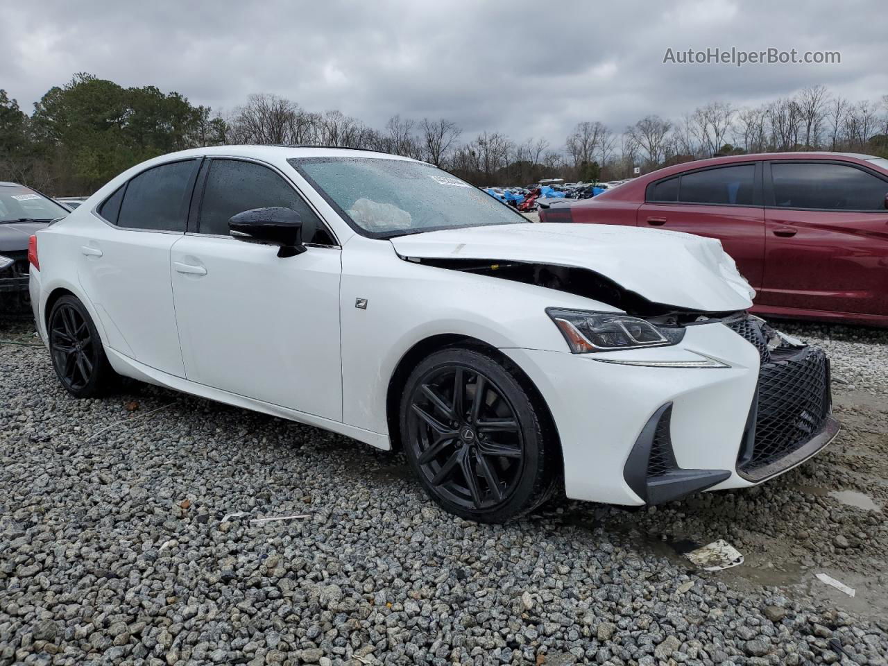 2020 Lexus Is 300 F-sport Белый vin: JTHGA1D21L5106377