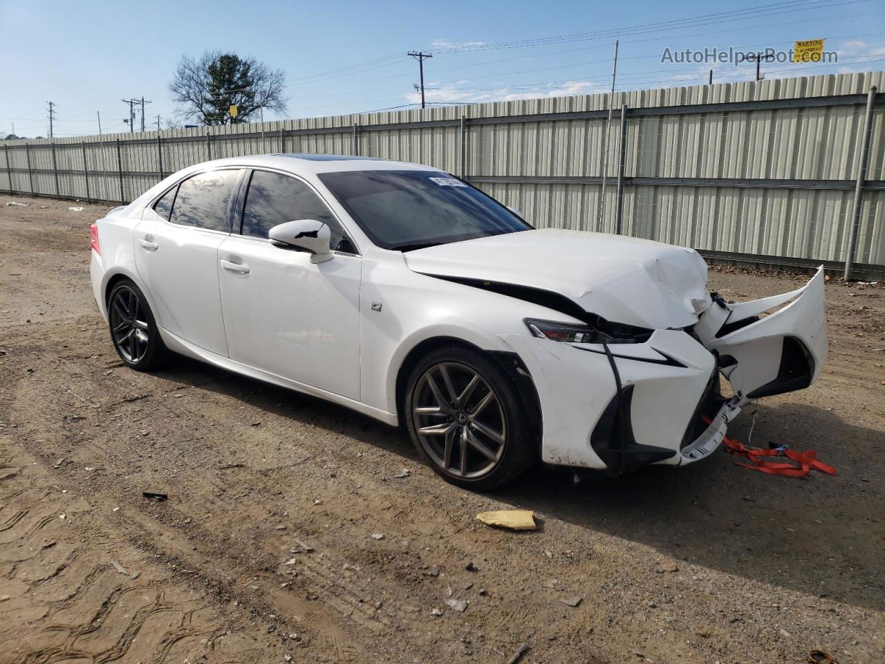 2020 Lexus Is 300 F-sport White vin: JTHGA1D24L5102016