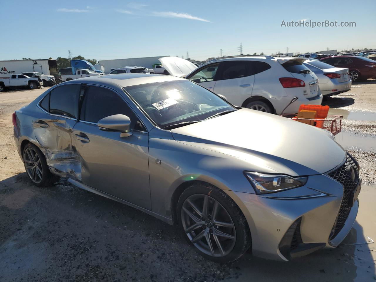 2020 Lexus Is 300 F-sport Silver vin: JTHGA1D2XL5107611