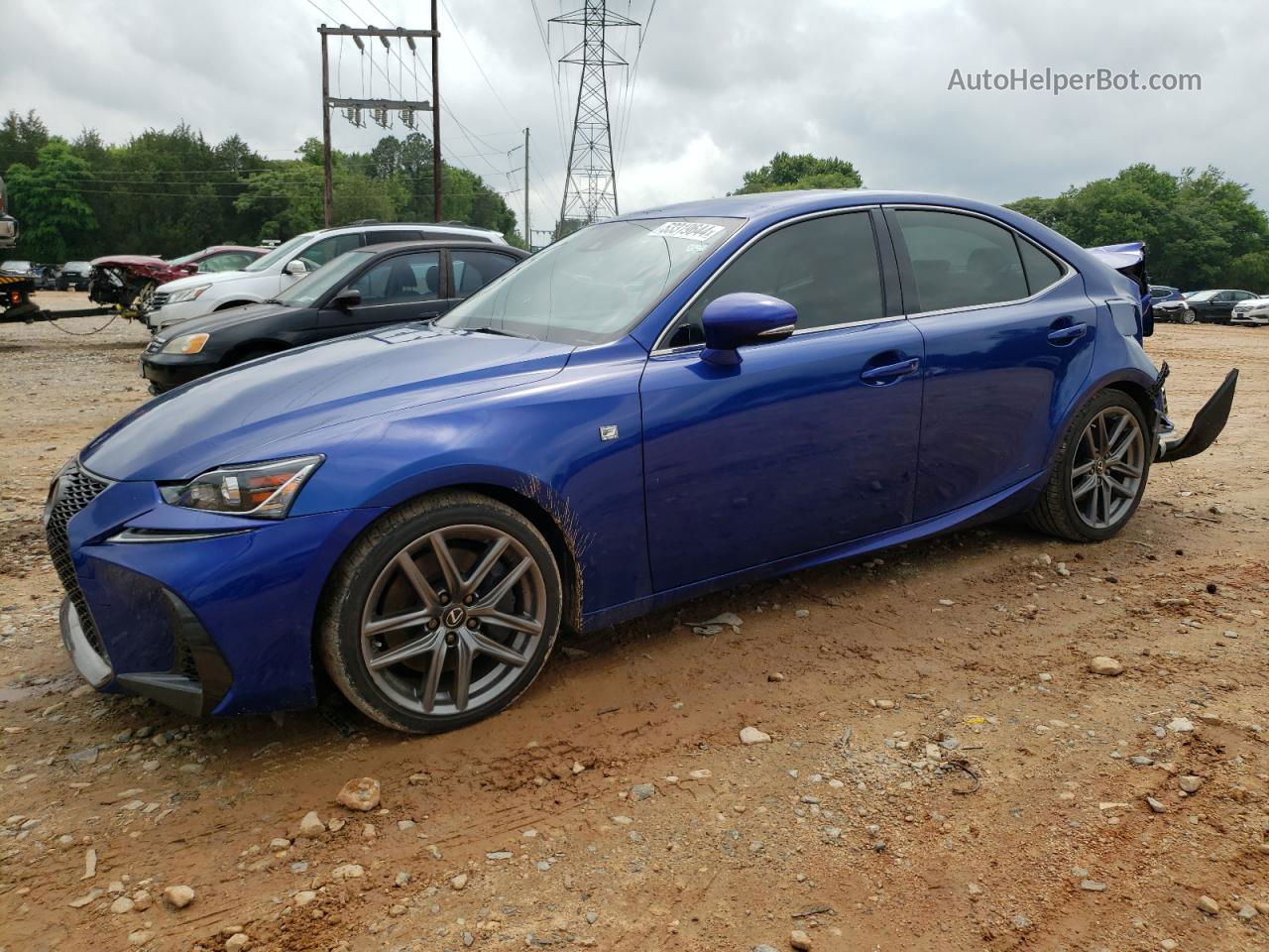 2020 Lexus Is 350 F-sport Синий vin: JTHGZ1B21L5035385