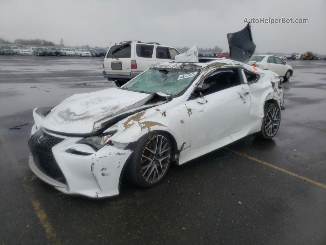 2017 Lexus Rc 200t Белый vin: JTHHA5BCXH5007331