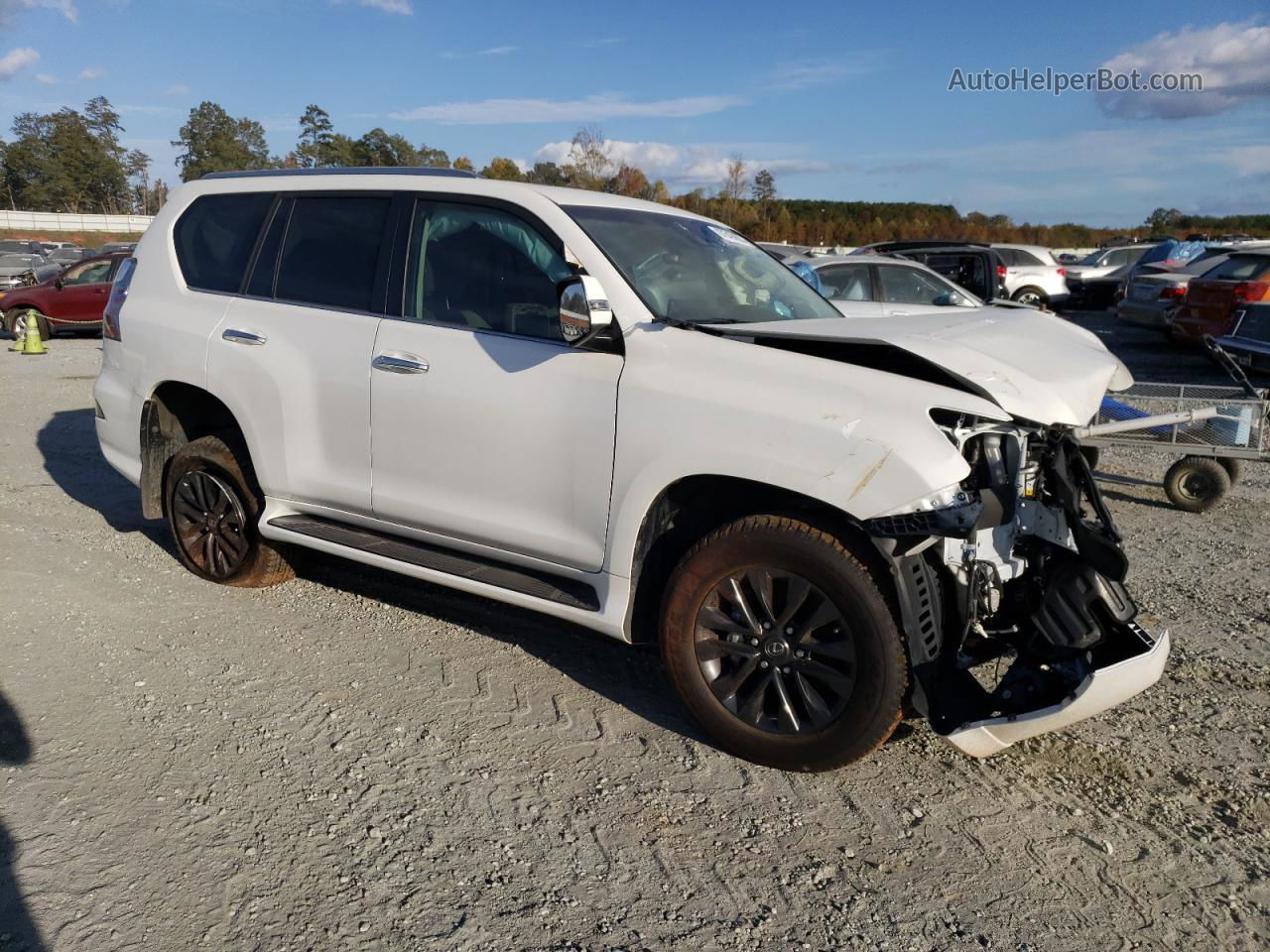 2022 Lexus Gx 460 White vin: JTJAM7BX0N5325427