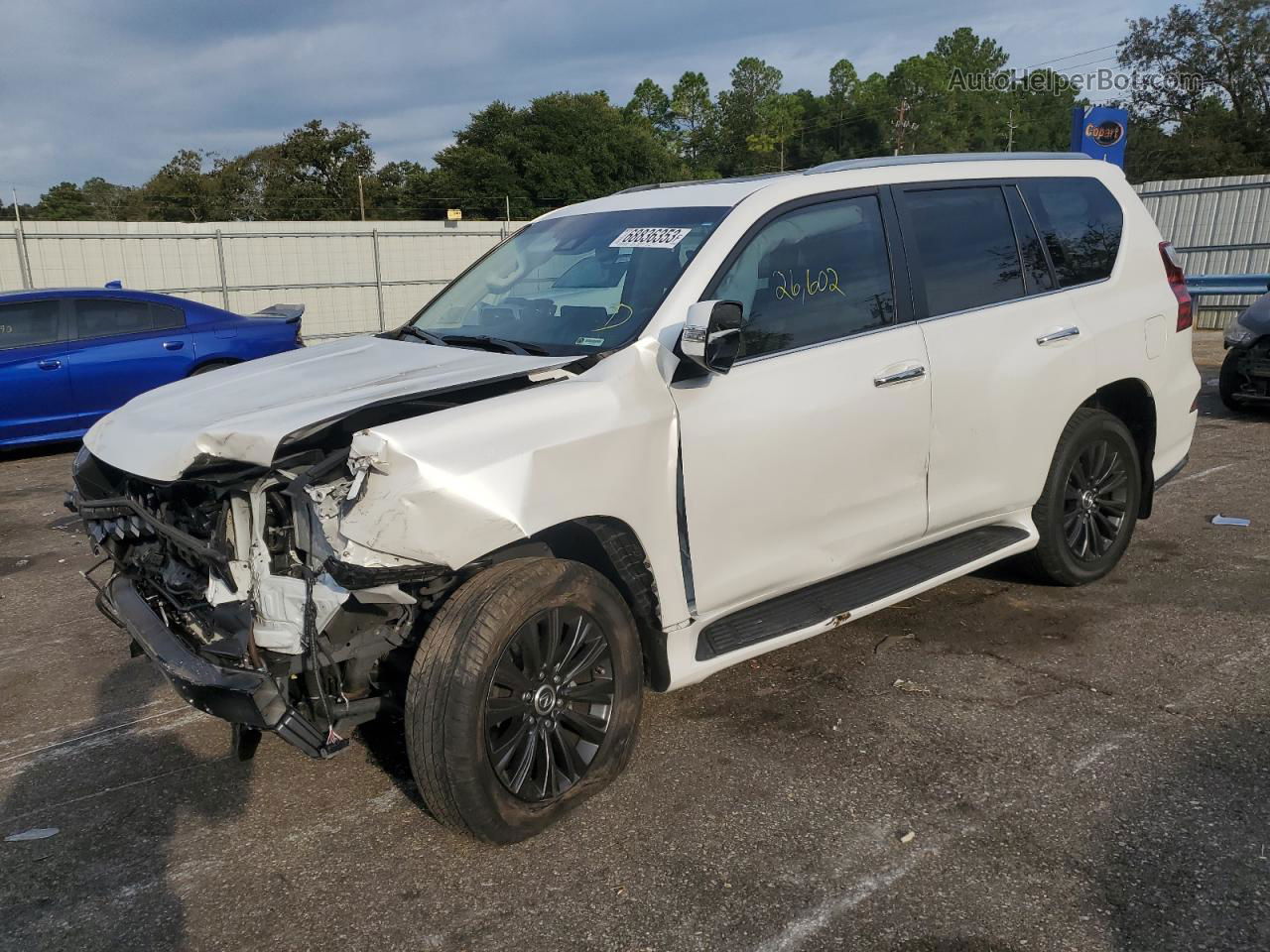 2022 Lexus Gx 460 White vin: JTJAM7BX7N5309001