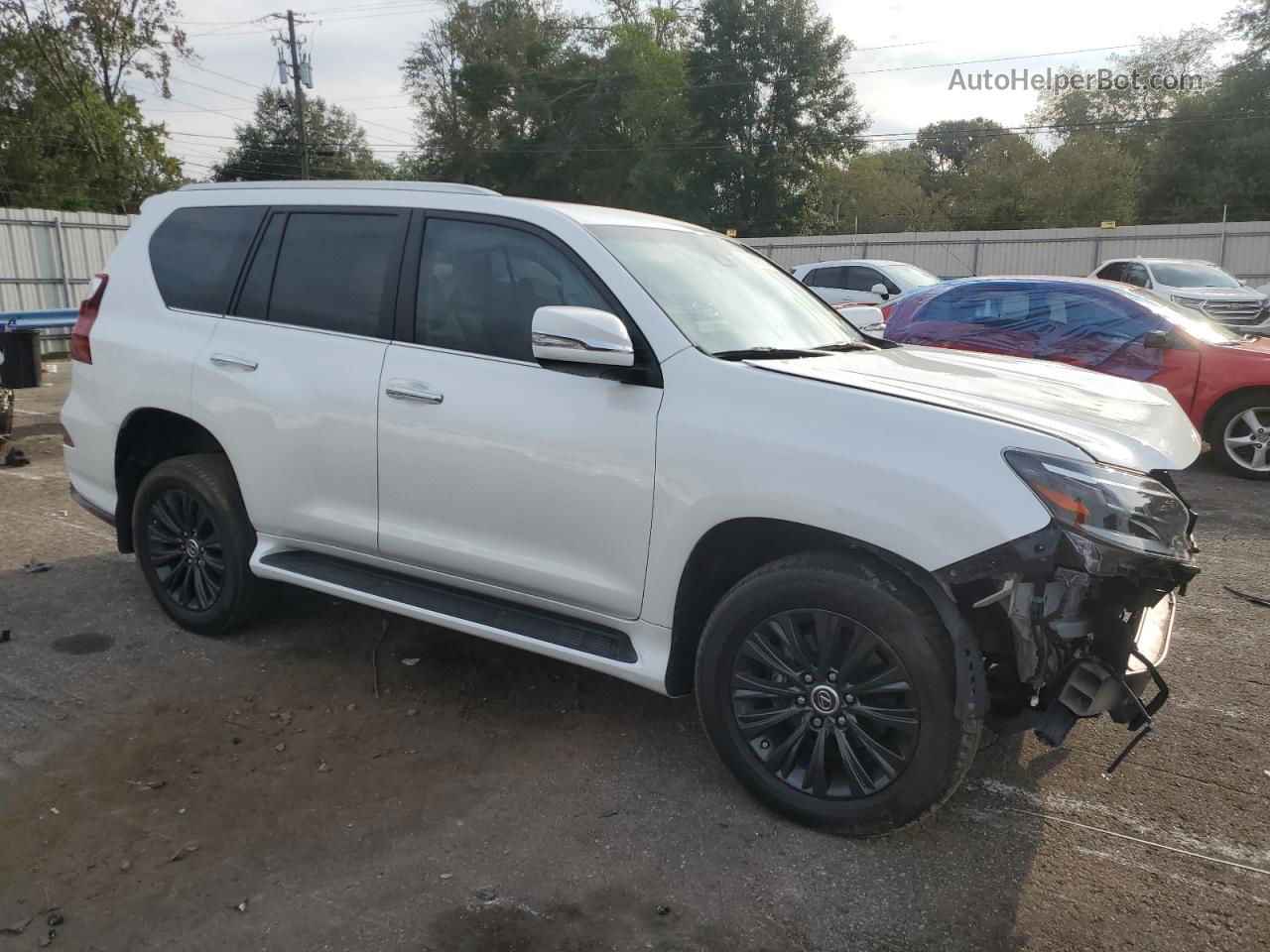 2022 Lexus Gx 460 White vin: JTJAM7BX7N5309001