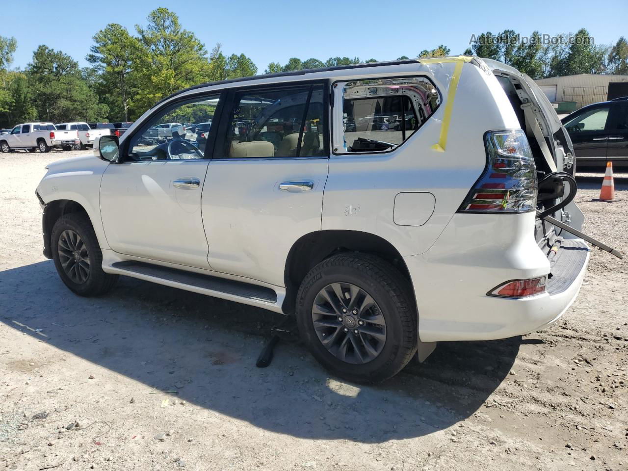 2022 Lexus Gx 460 White vin: JTJAM7BX7N5313260