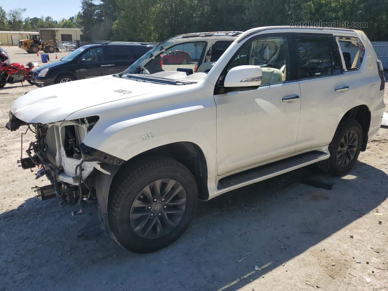 2022 Lexus Gx 460 White vin: JTJAM7BX7N5313260