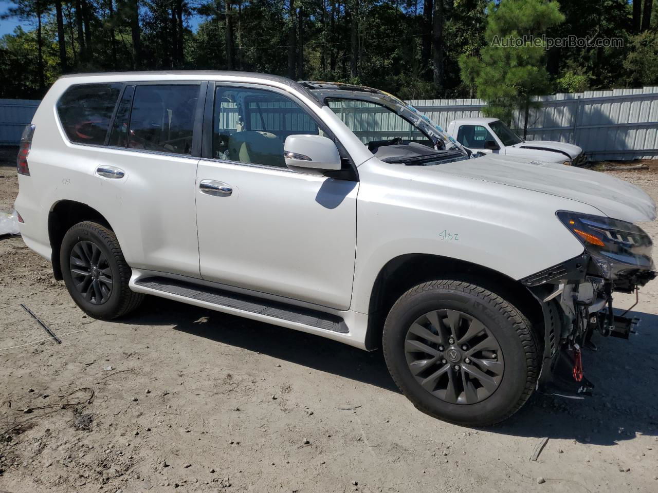 2022 Lexus Gx 460 Белый vin: JTJAM7BX7N5313260