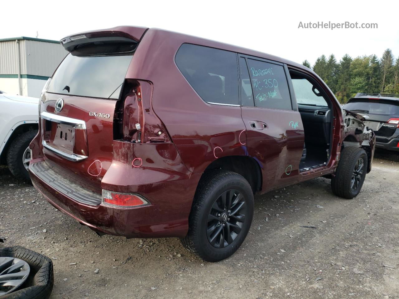 2022 Lexus Gx 460 Maroon vin: JTJAM7BX7N5316644