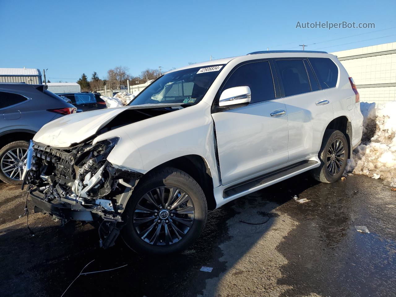 2022 Lexus Gx 460 White vin: JTJAM7BX9N5308495