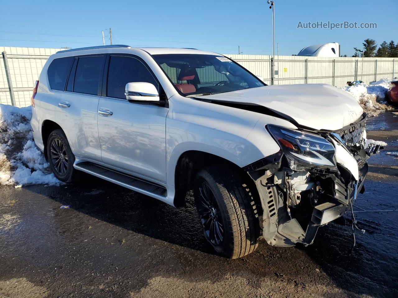 2022 Lexus Gx 460 White vin: JTJAM7BX9N5308495