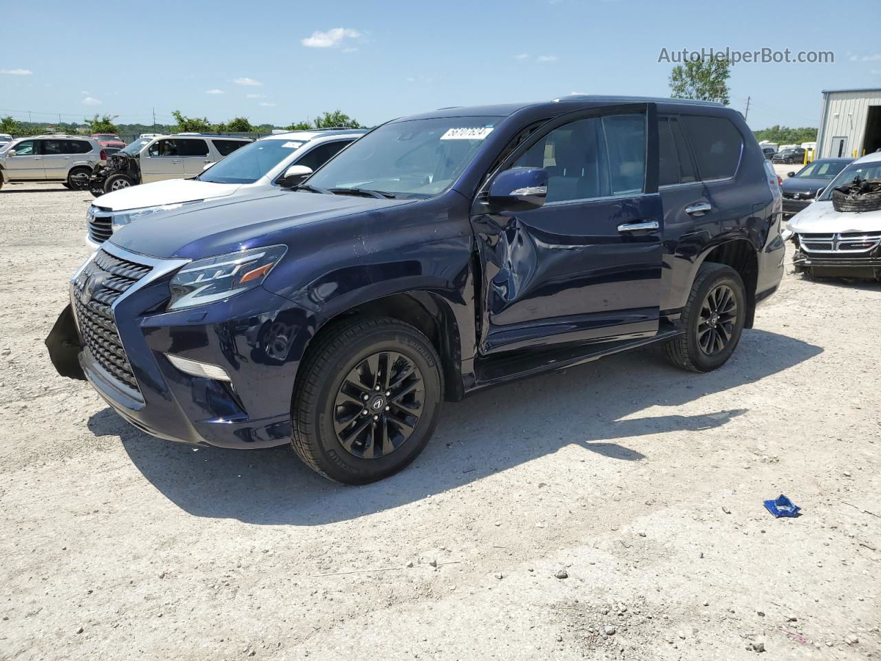 2022 Lexus Gx 460 Синий vin: JTJAM7BX9N5321084