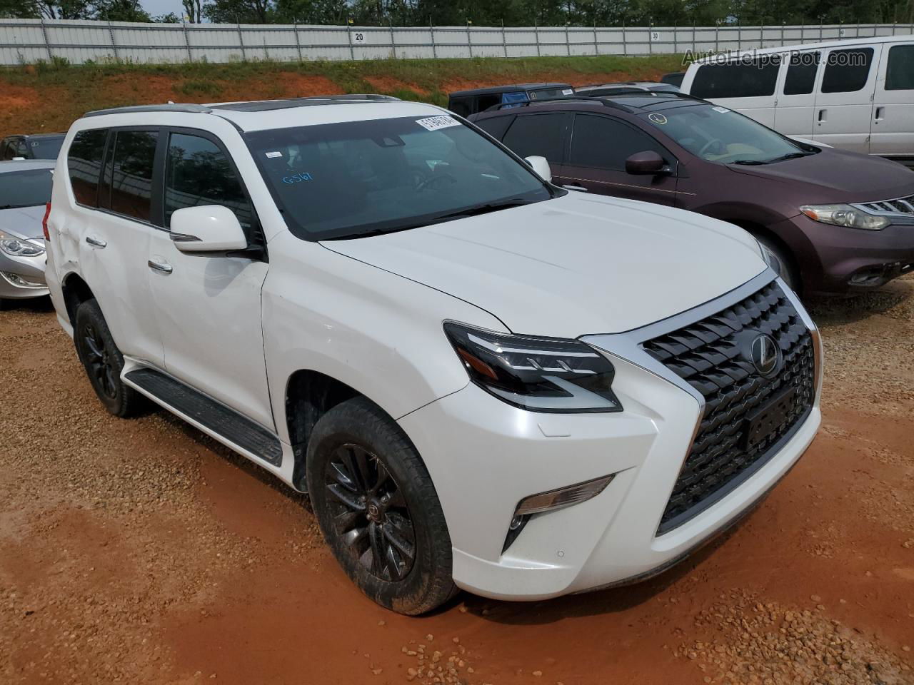 2022 Lexus Gx 460 White vin: JTJAM7BXXN5312734