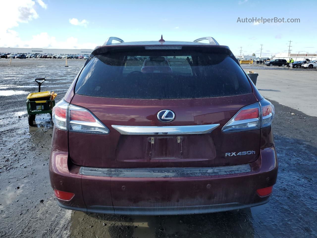 2013 Lexus Rx 450 Burgundy vin: JTJBC1BA1D2053552