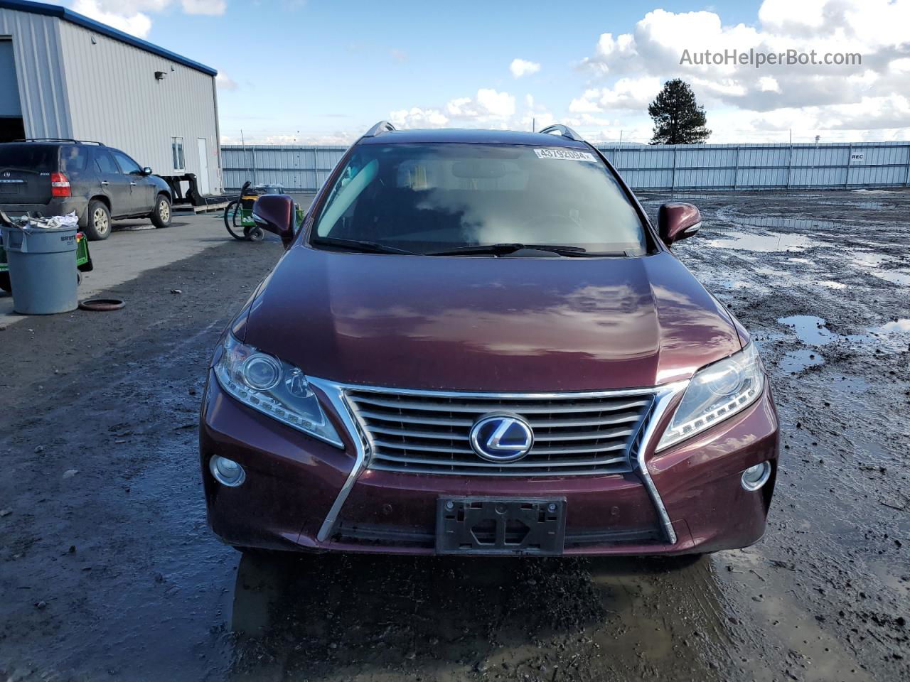 2013 Lexus Rx 450 Burgundy vin: JTJBC1BA1D2053552