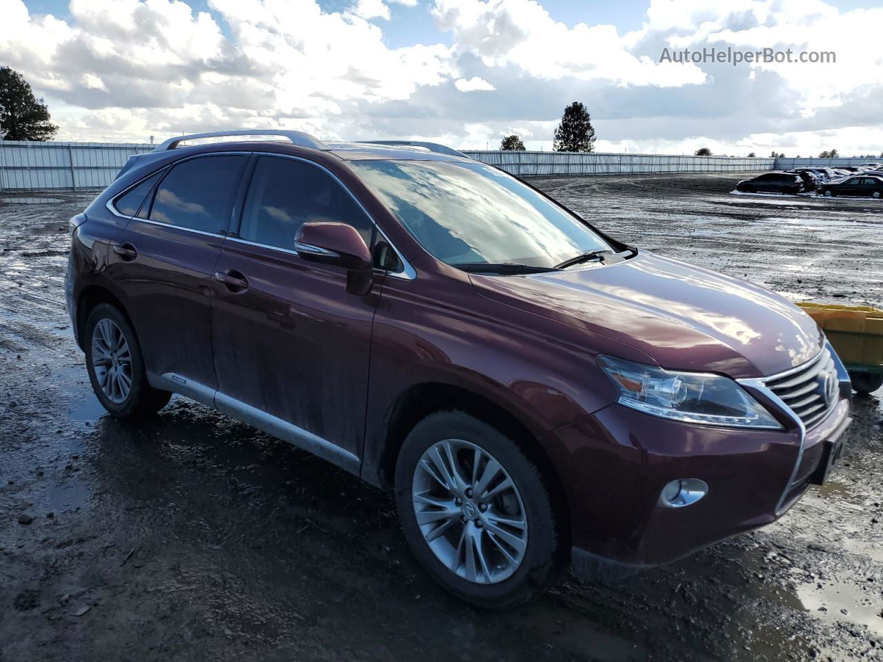 2013 Lexus Rx 450 Burgundy vin: JTJBC1BA1D2053552