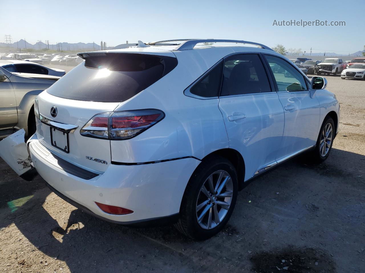 2013 Lexus Rx 450 White vin: JTJBC1BA1D2059786