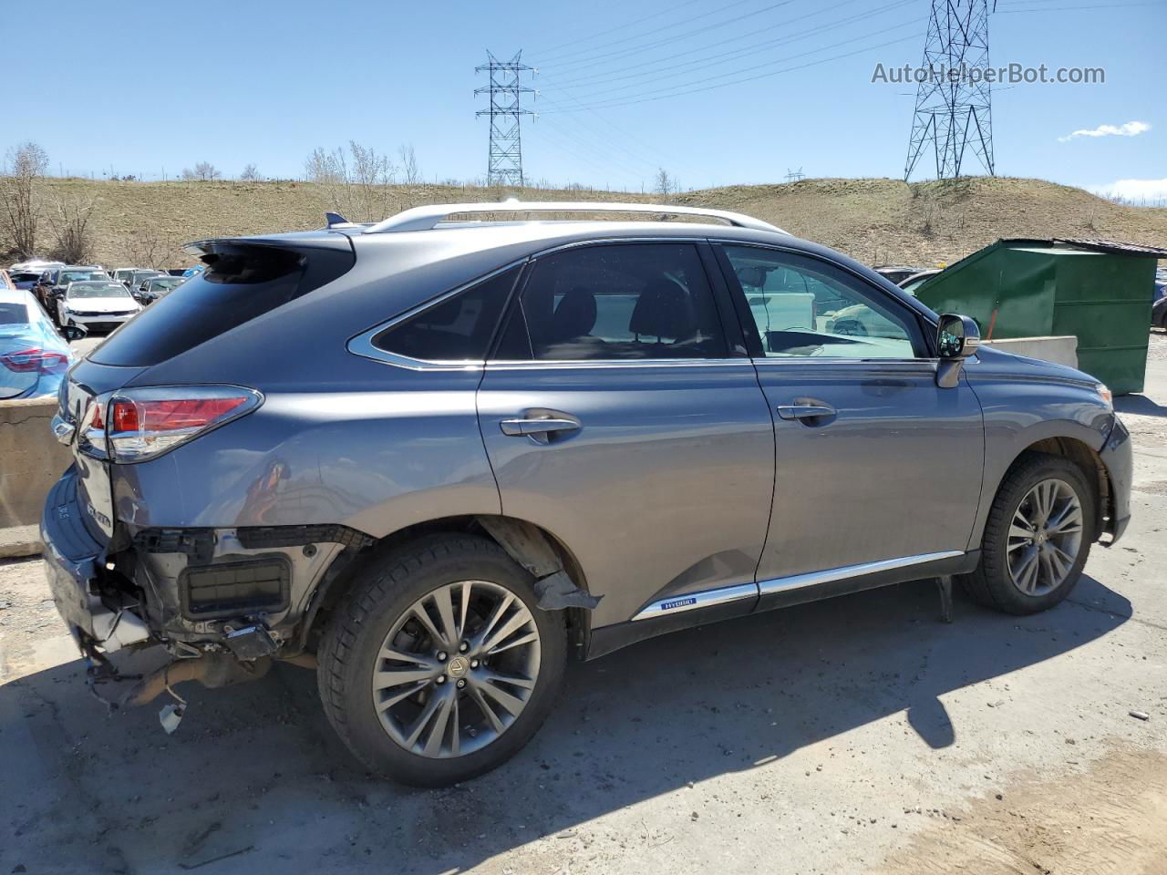 2013 Lexus Rx 450 Серый vin: JTJBC1BA1D2447939