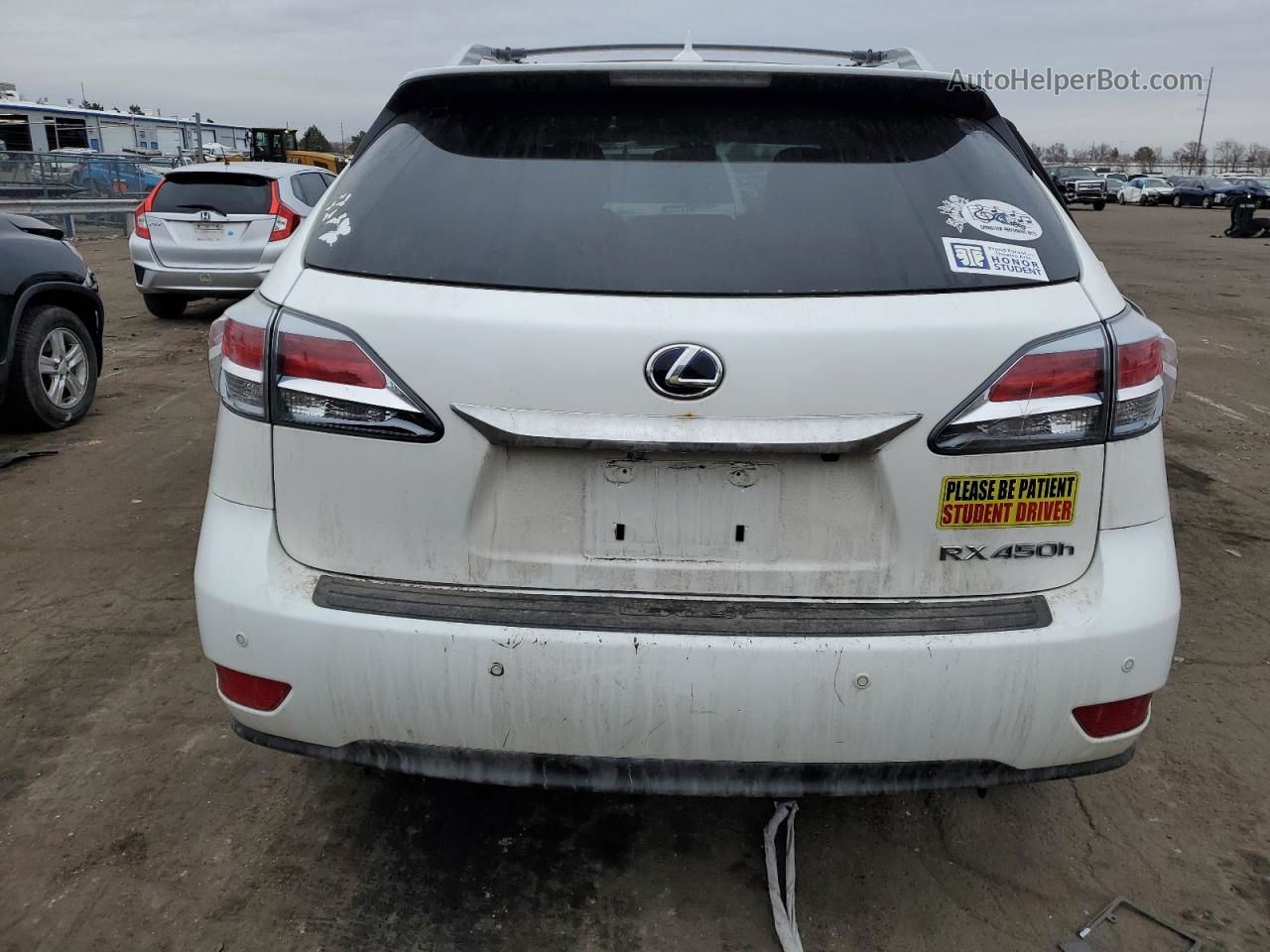 2013 Lexus Rx 450 Белый vin: JTJBC1BA2D2445441