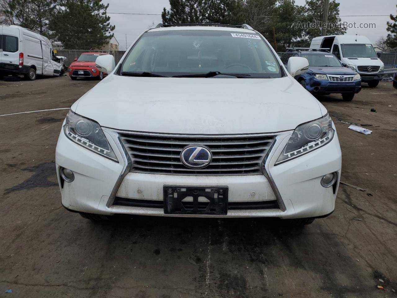 2013 Lexus Rx 450 White vin: JTJBC1BA2D2445441