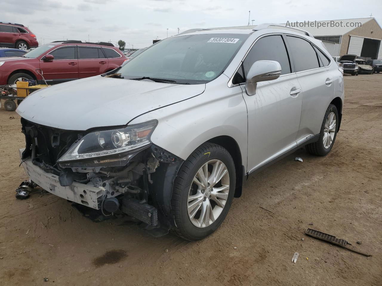 2013 Lexus Rx 450 Silver vin: JTJBC1BA3D2061930