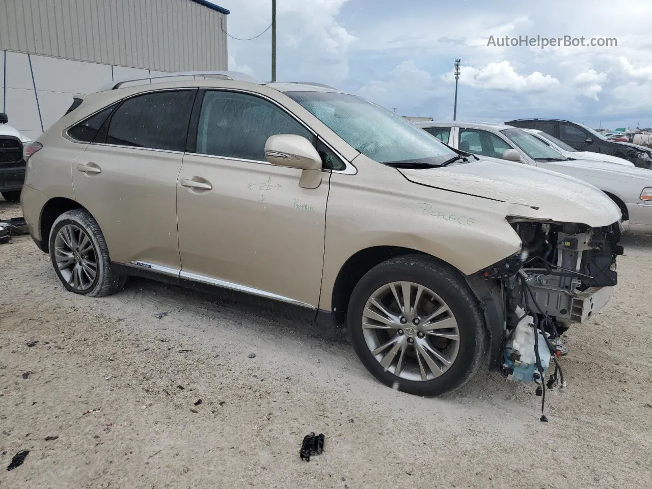 2013 Lexus Rx 450 Золотой vin: JTJBC1BA3D2062852