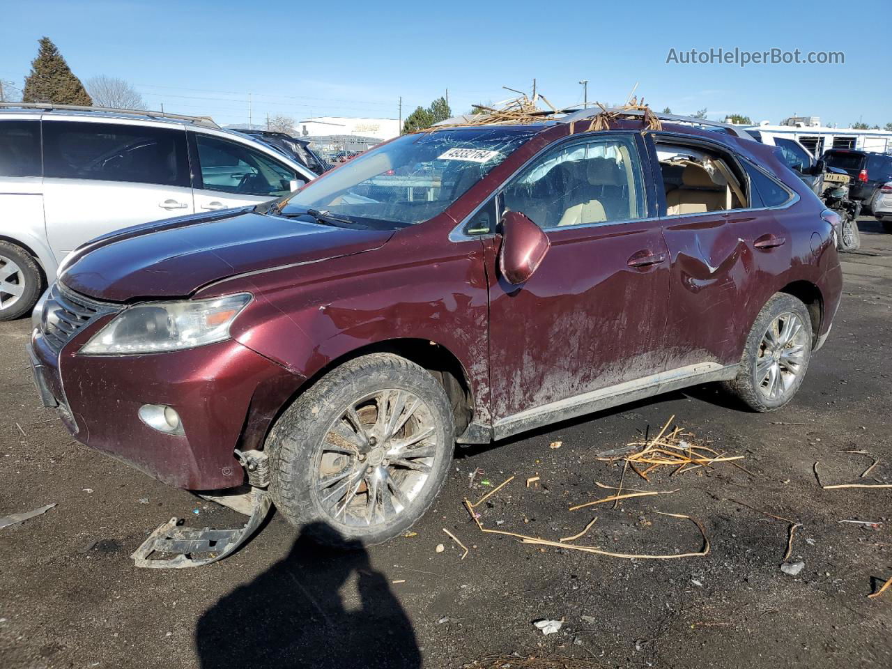 2013 Lexus Rx 450 Burgundy vin: JTJBC1BA3D2066271