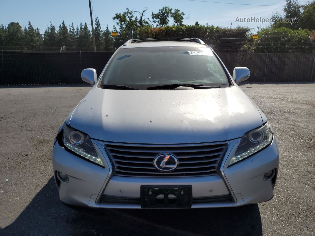 2013 Lexus Rx 450 Silver vin: JTJBC1BA4D2450480