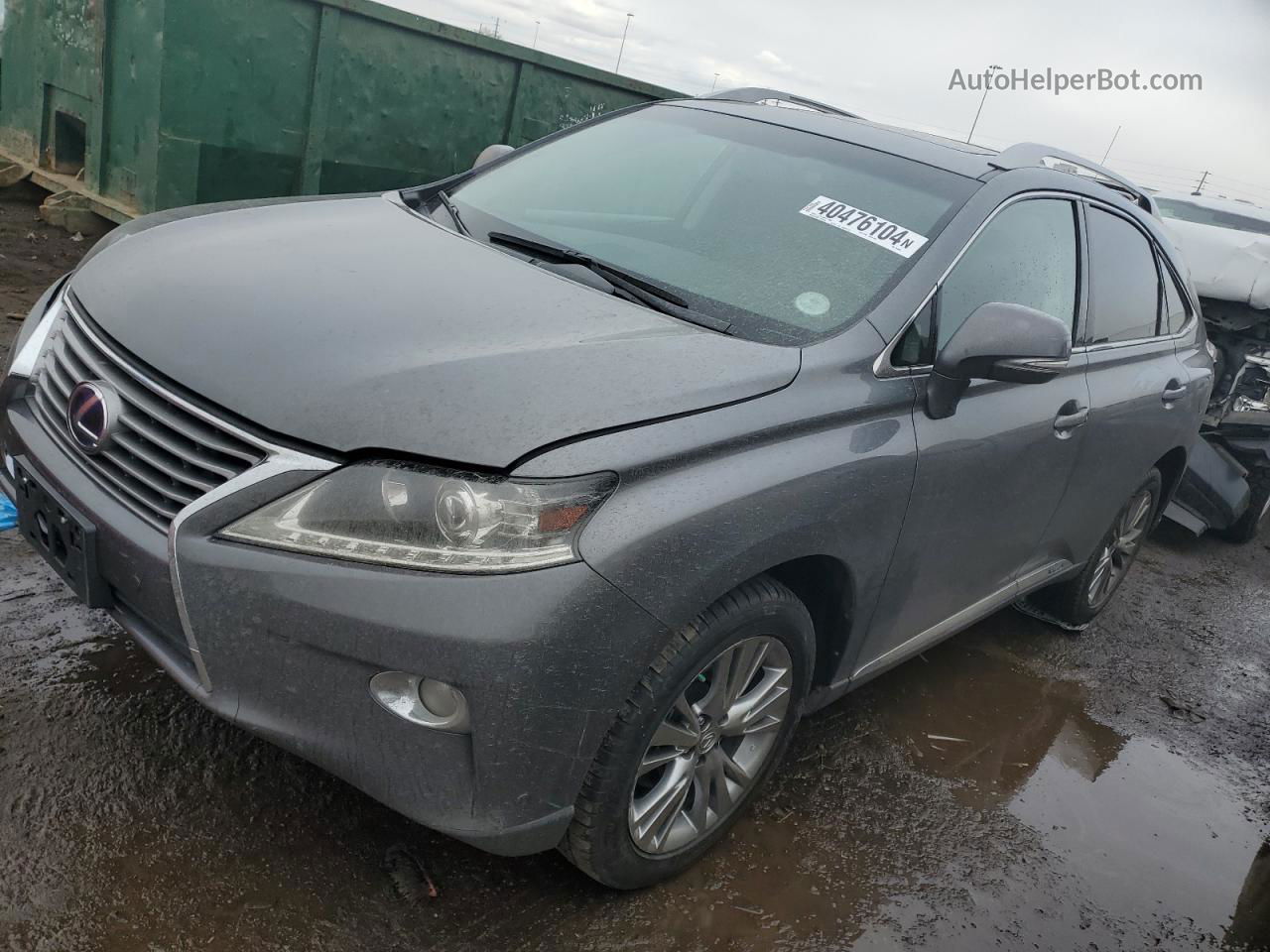 2013 Lexus Rx 450 Gray vin: JTJBC1BA6D2065048