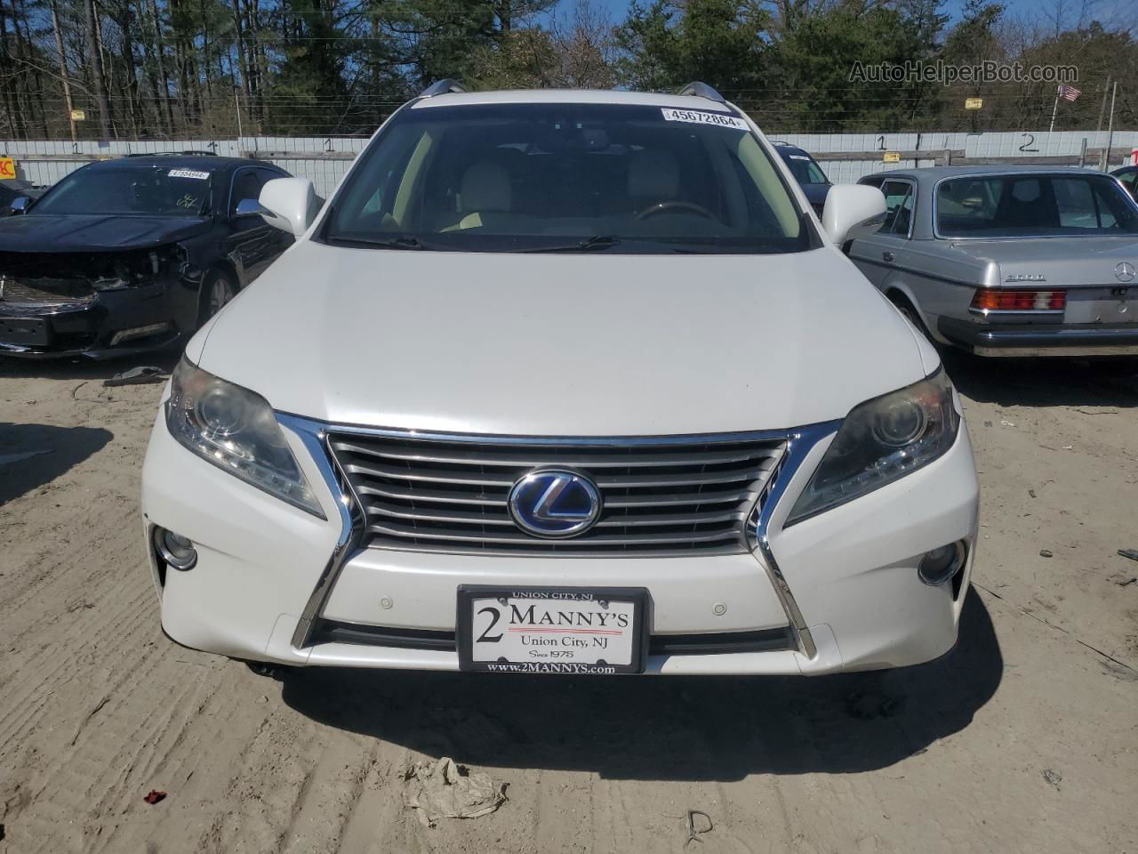 2013 Lexus Rx 450 White vin: JTJBC1BA7D2058223