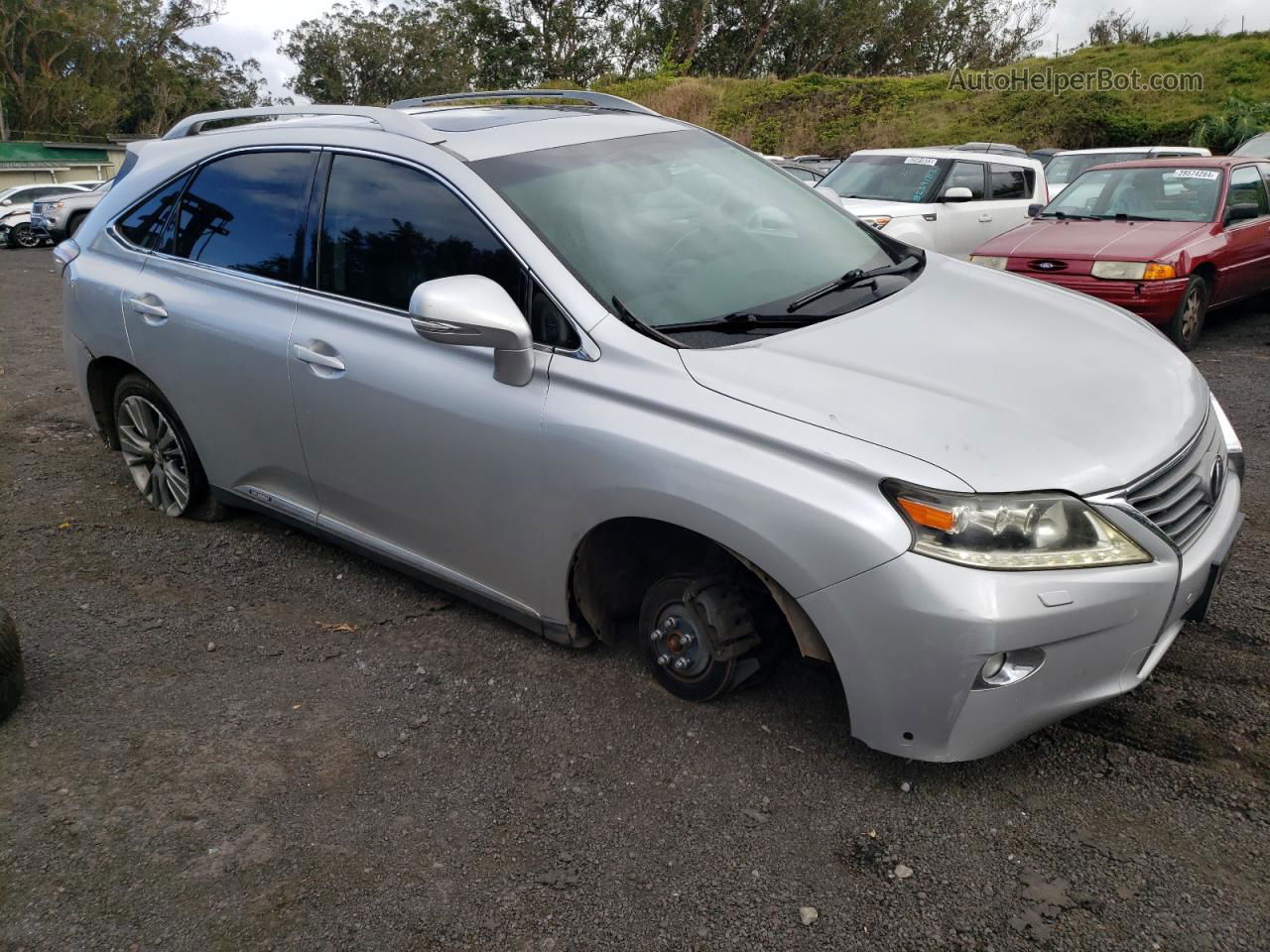 2013 Lexus Rx 450 Silver vin: JTJBC1BA7D2062899