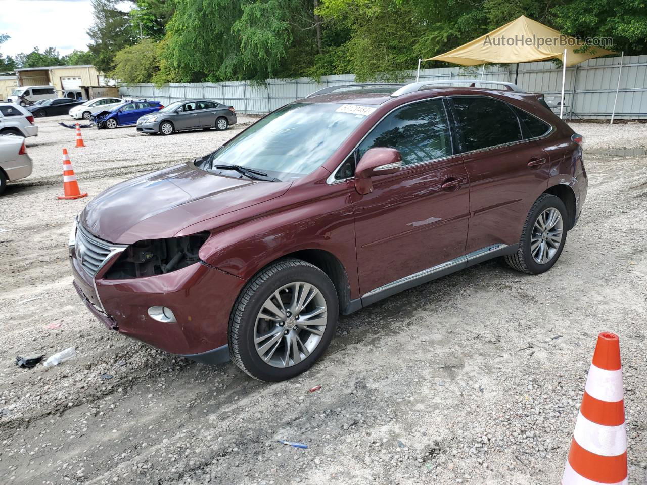 2013 Lexus Rx 450 Burgundy vin: JTJBC1BA7D2441059