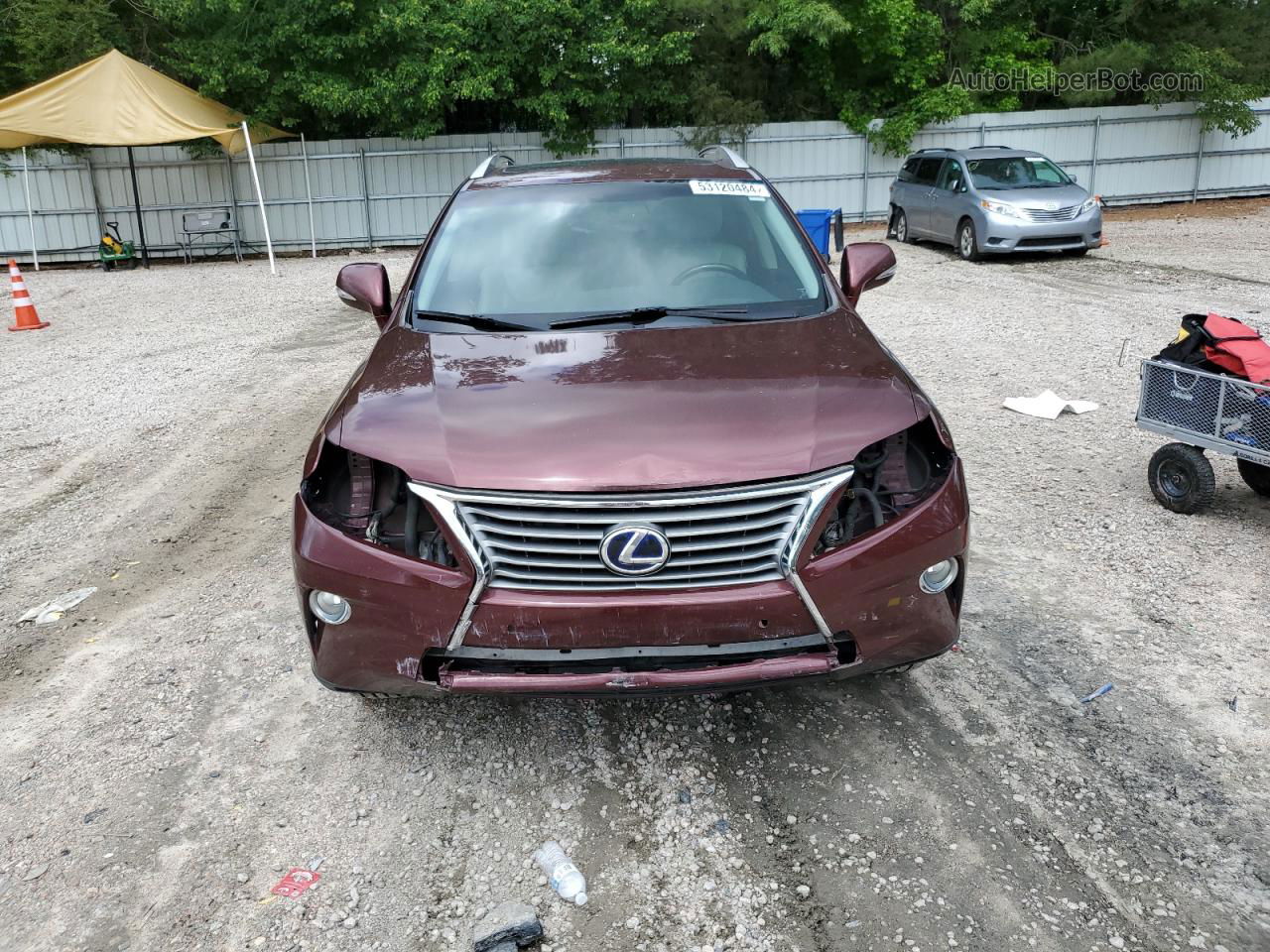 2013 Lexus Rx 450 Burgundy vin: JTJBC1BA7D2441059