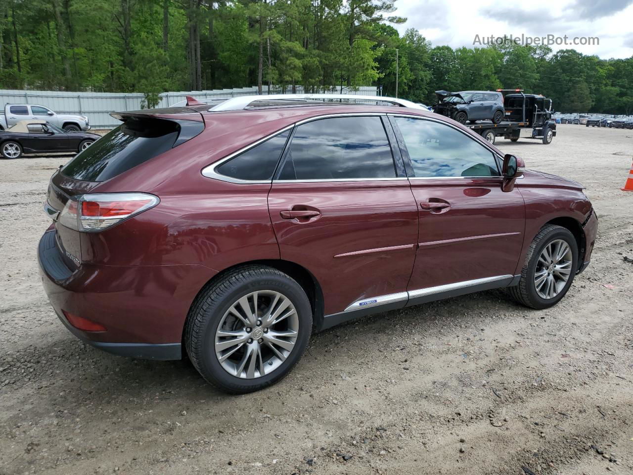 2013 Lexus Rx 450 Burgundy vin: JTJBC1BA7D2441059