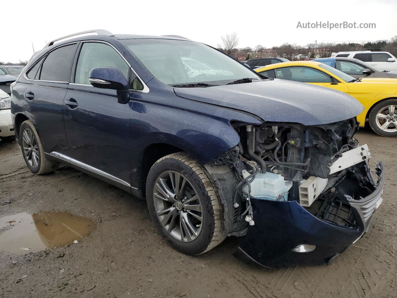 2013 Lexus Rx 450 Синий vin: JTJBC1BA7D2447833