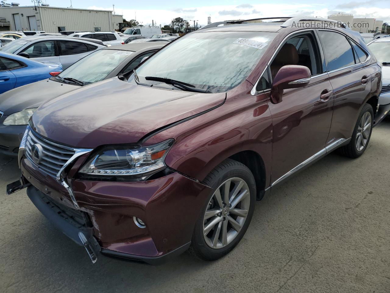 2015 Lexus Rx 450h Бордовый vin: JTJBC1BAXF2461003