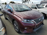 2015 Lexus Rx 450h Burgundy vin: JTJBC1BAXF2461003