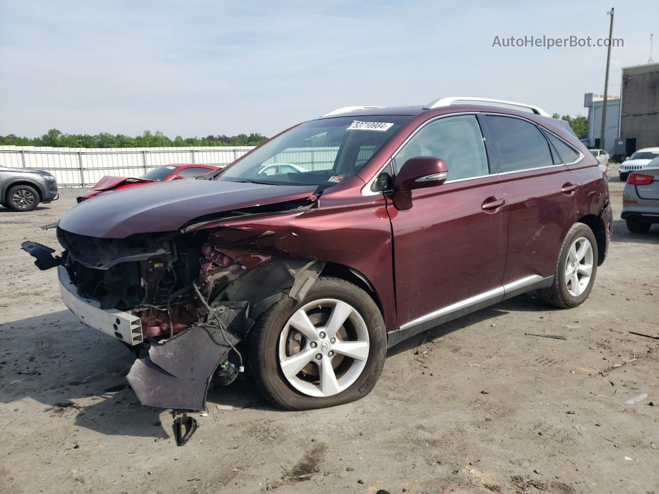 2013 Lexus Rx 350 Base Burgundy vin: JTJBK1BAXD2032685