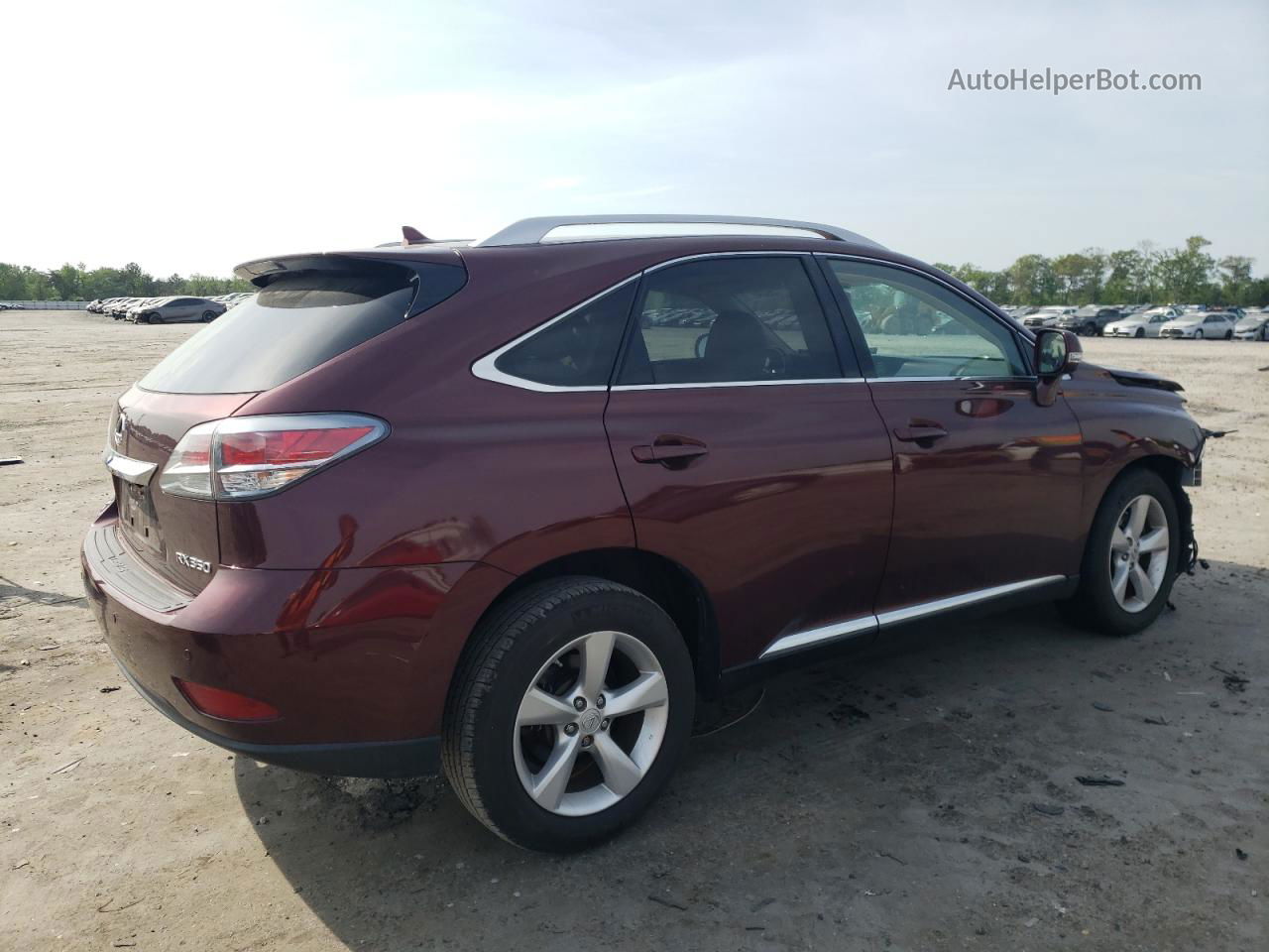 2013 Lexus Rx 350 Base Burgundy vin: JTJBK1BAXD2032685