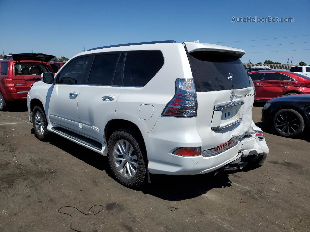 2017 Lexus Gx 460 White vin: JTJBM7FX0H5169215