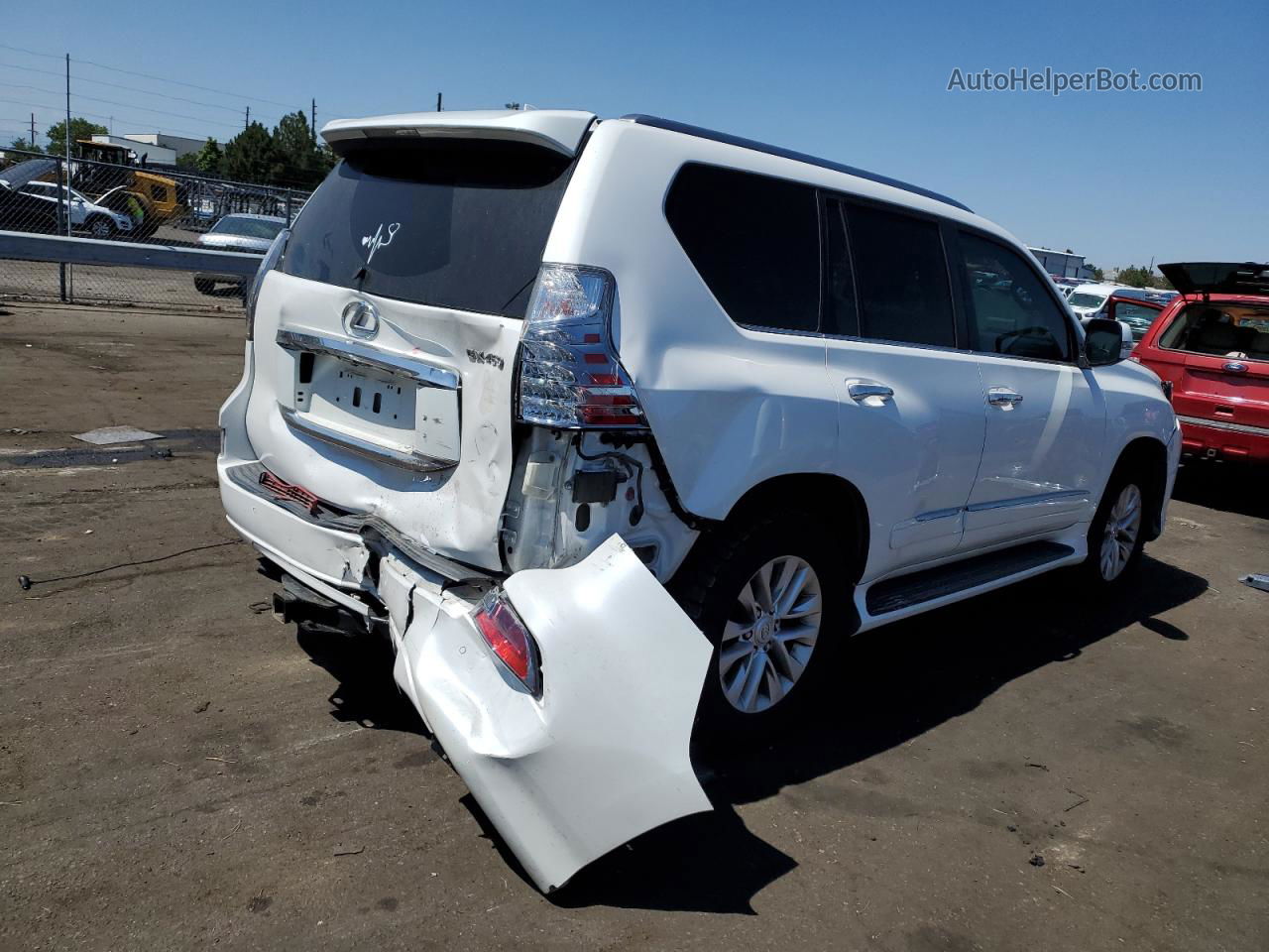 2017 Lexus Gx 460 White vin: JTJBM7FX0H5169215