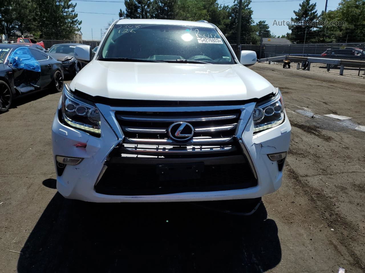 2017 Lexus Gx 460 White vin: JTJBM7FX0H5169215