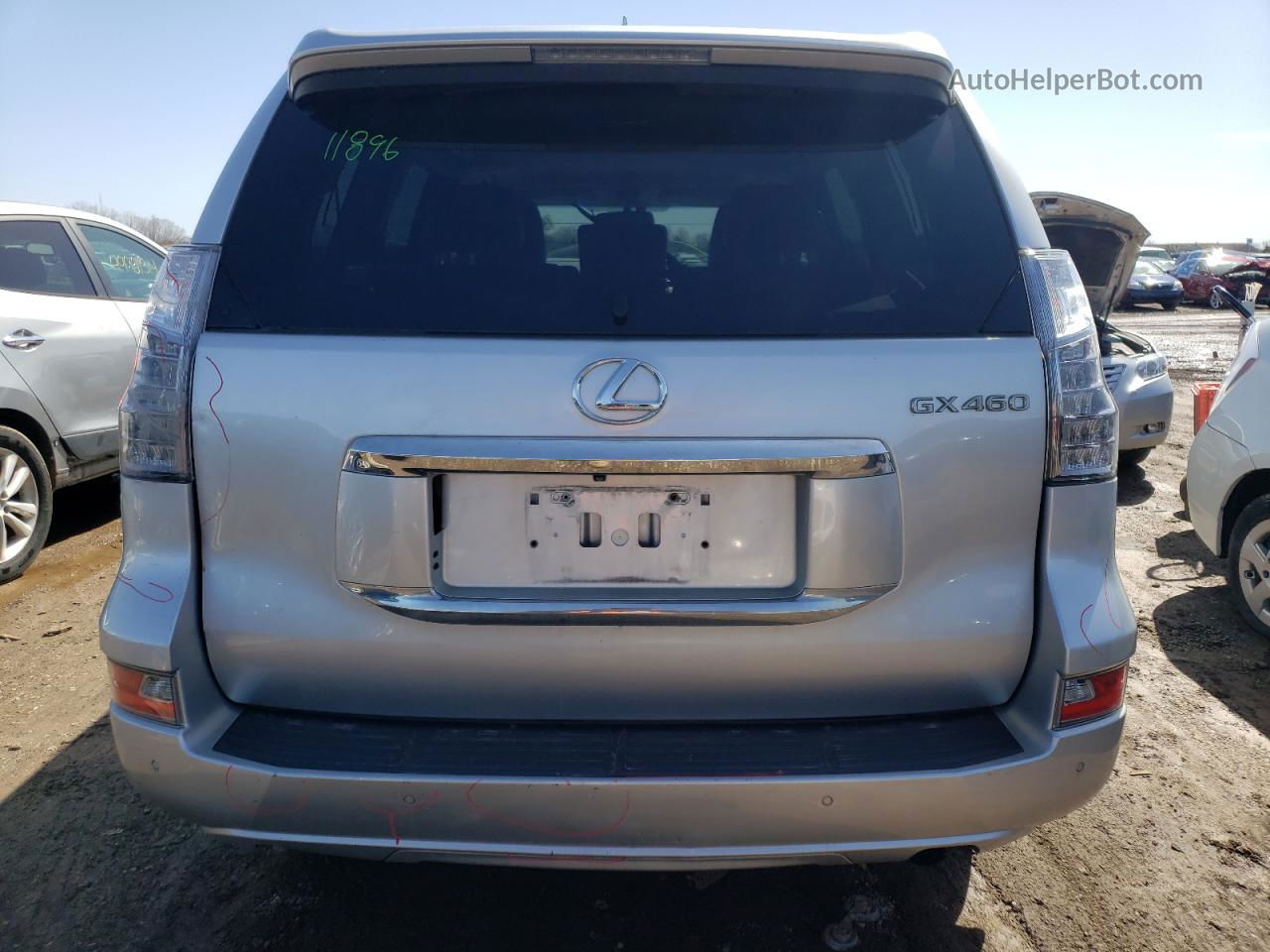 2017 Lexus Gx 460 Silver vin: JTJBM7FX0H5174432