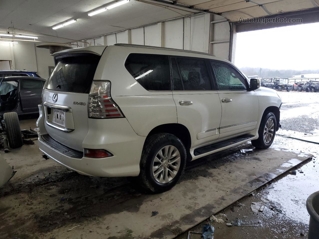 2017 Lexus Gx 460 White vin: JTJBM7FX0H5177430