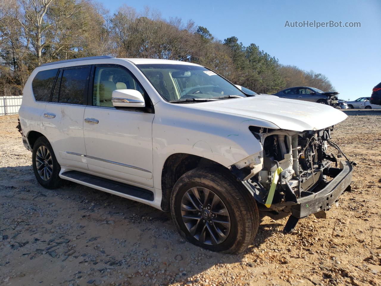 2017 Lexus Gx 460 White vin: JTJBM7FX0H5178867