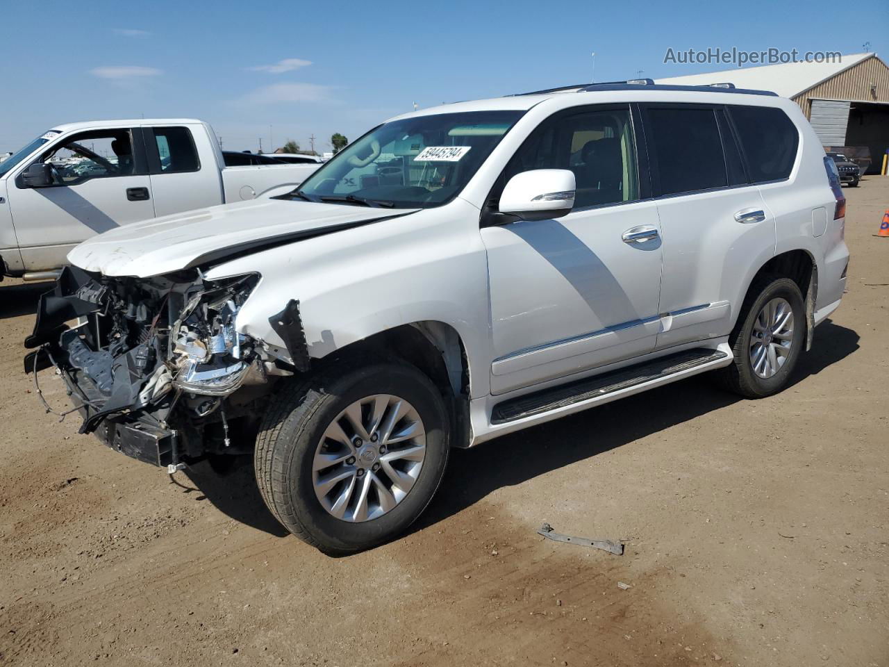 2015 Lexus Gx 460 White vin: JTJBM7FX1F5112213