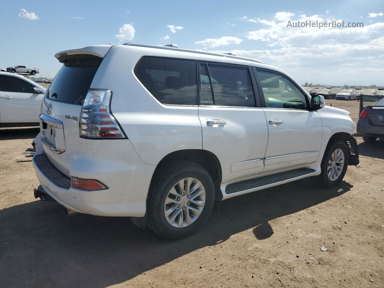 2015 Lexus Gx 460 White vin: JTJBM7FX1F5112213